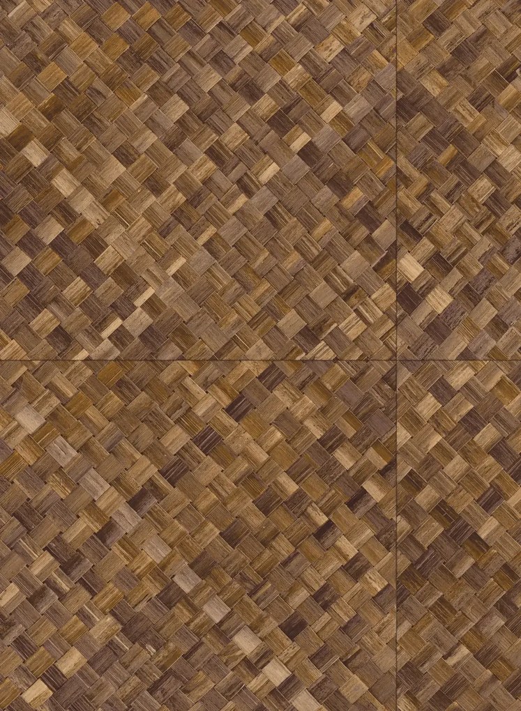 Arte International Carta da parati Pandan - Dunkelbraun
