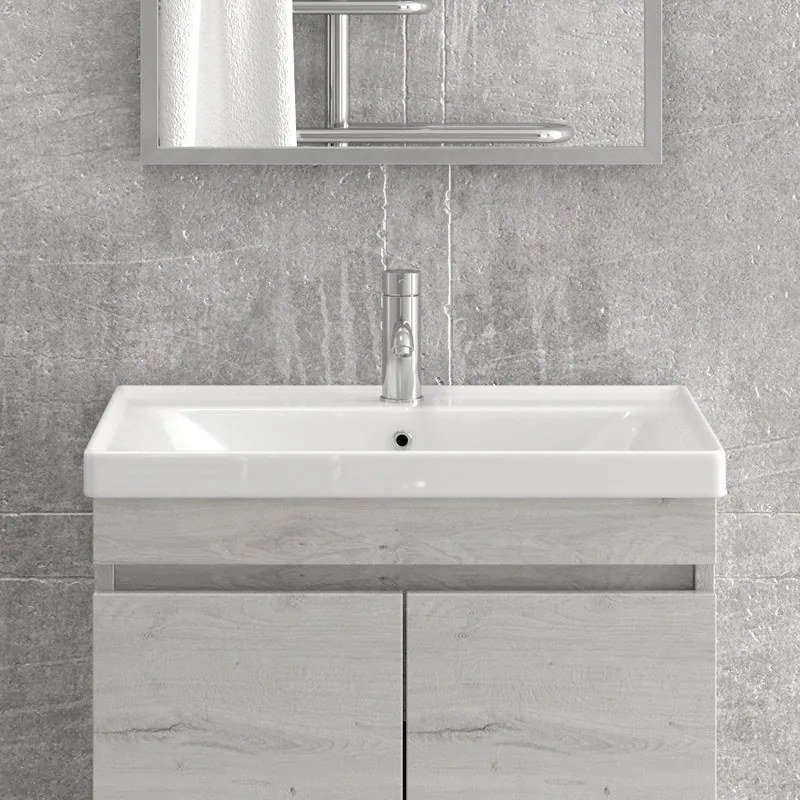 Mobile bagno a terra 65cm con lavabo integrato SV-65T - KAMALU