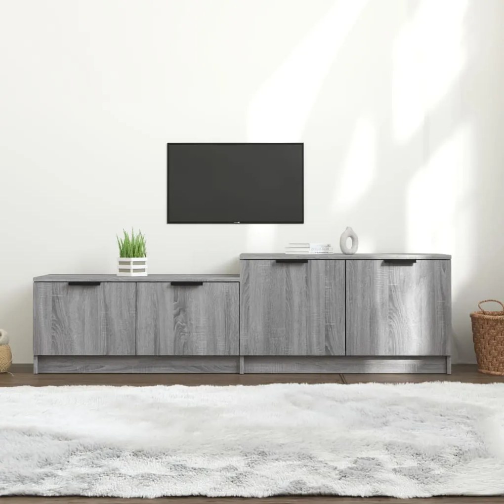 Mobile tv grigio sonoma 158,5x36x45 cm in legno multistrato