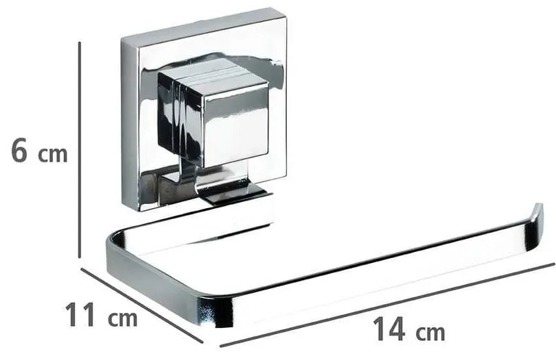 Supporto per carta igienica autoportante Vacuum-Loc Quadrio, capacità di carico fino a 33 kg Quadro - Wenko