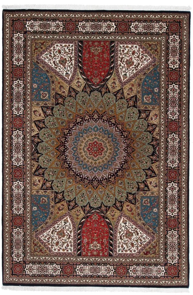 Tabriz Tappeto orientale 280x190 (Indian) Annodato A Mano