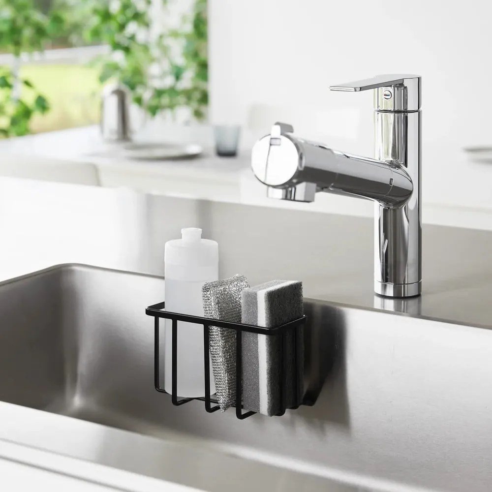 Supporto per detersivo senza foratura nero in metallo Film Hook – YAMAZAKI