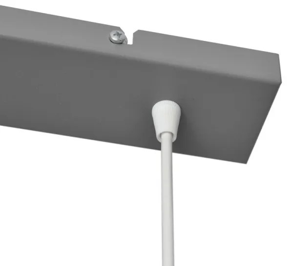 Lampadario a sospensione con filo VOLTA 2xE27/15W/230V grigio