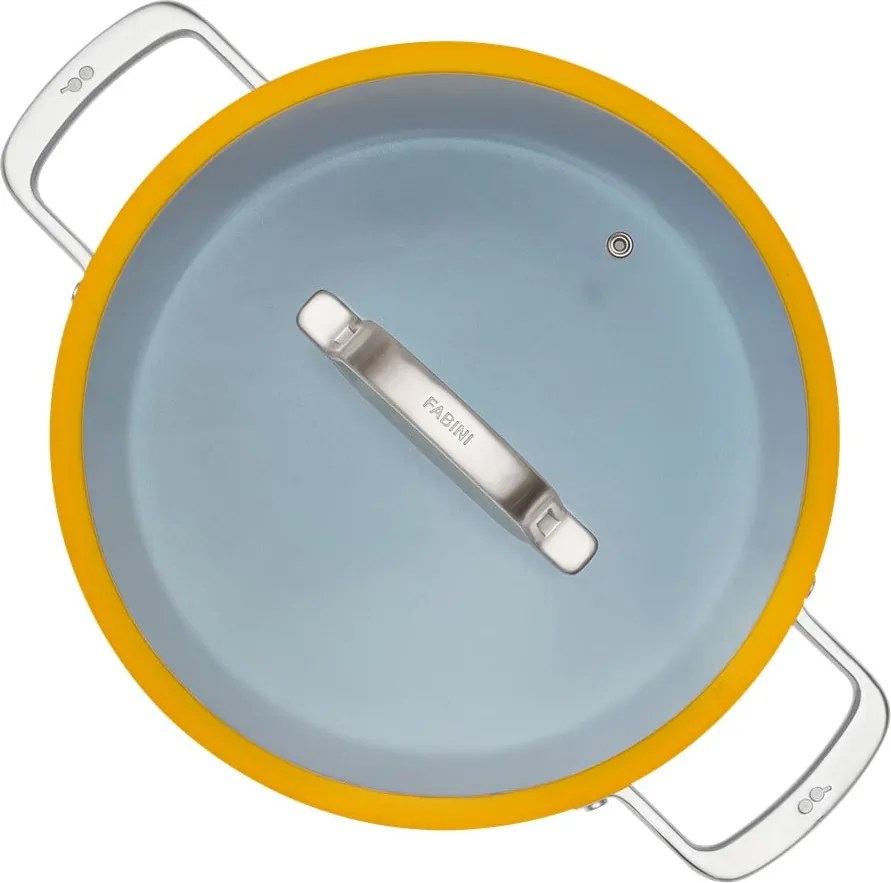 Padella con coperchio/con superficie in ceramica ø 28 cm tegame Meda 3.0 – FABINI