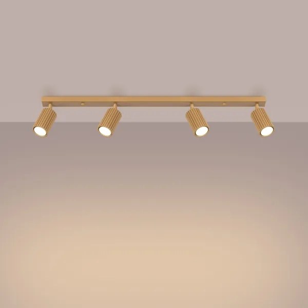 Sollux SL.1565 - Faretto KARBON 4xGU10/10W/230V oro