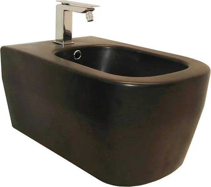 Bidet sospeso nero opaco tutto evo OLYMPIA CERAMICA L 36 x H 42 x P 53 cm