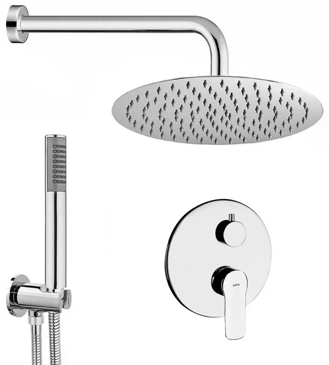 Set doccia incasso completo con soffione 20 slim e kit doccia Punta+