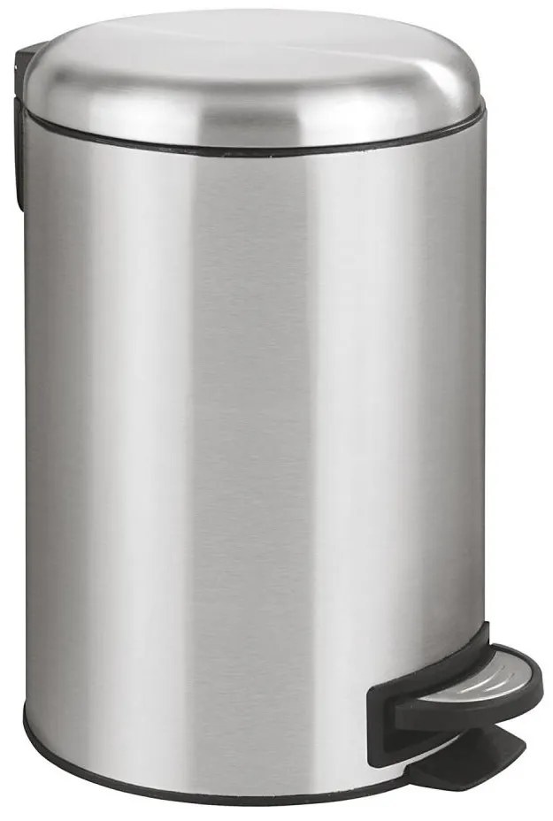 WENKO 22703100 - Cestino LEMAN 25x38 cm acciaio inox satinato/nero