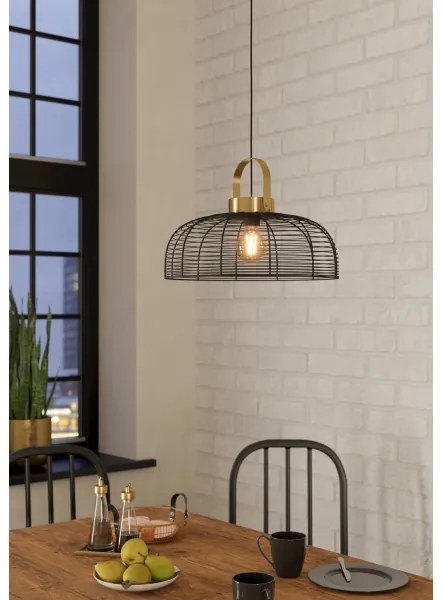 Eglo 43964 - Lampadario a sospensione con filo ROUNDHAM 1xE27/40W/230V diametro 45 cm