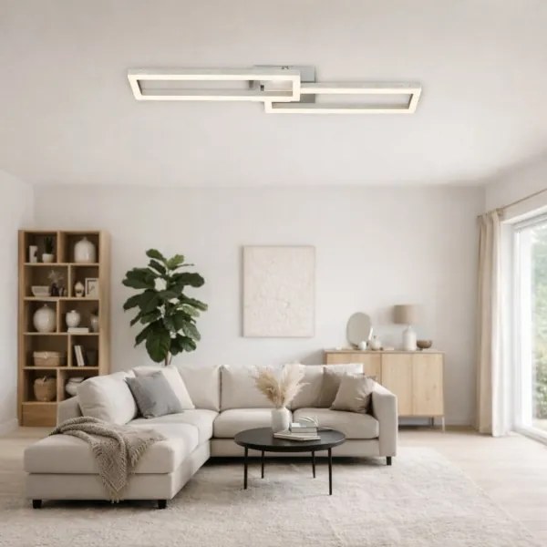 Telefunken 316108TF - Lampada da soffitto dimmerabile LED RGBW FRAME LED/40W/230V, finitura cromata