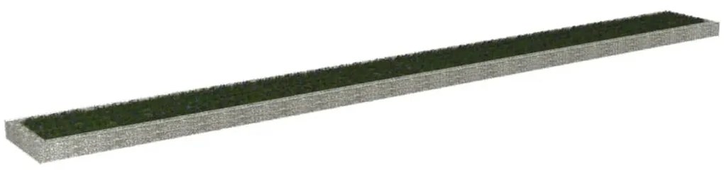 Gabbione Letto Rialzato İn Acciaio Zincato 1000x100x20 Cm /