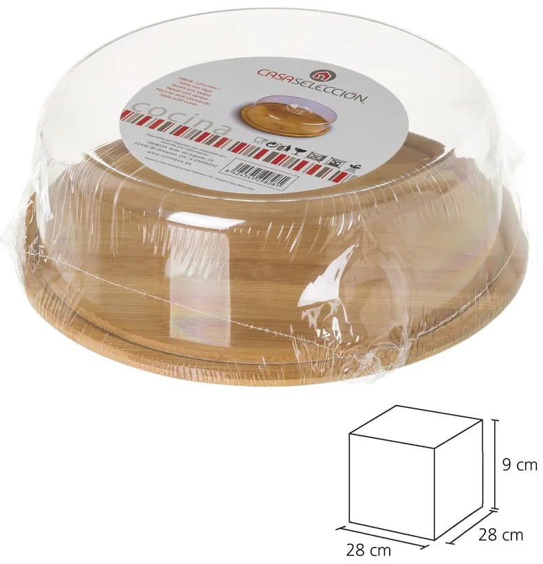 Vassoio rotondo in bambù con coperchio Bambù - Casa Selección