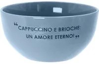 Ciotola 14 cm scritta Quotes blu chiaro