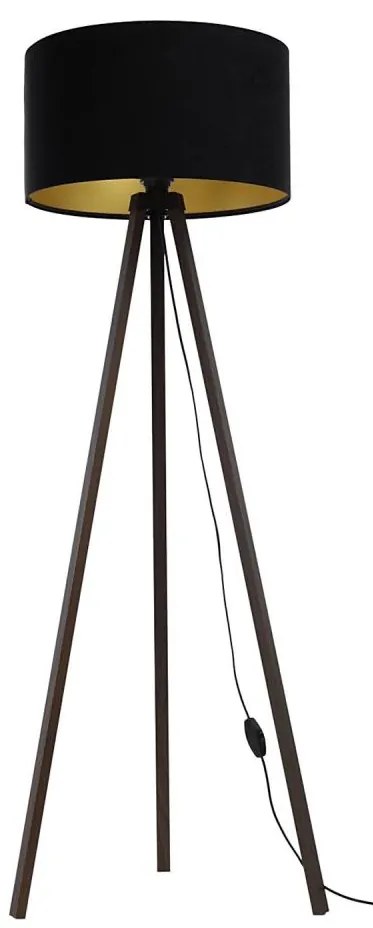 Lampada da terra STANDART 1xE27/60W/230V nero/marrone