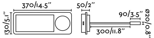 FARO 20062 - Applique a LED MOOD 2xLED/3W + LED/1,5W/230V