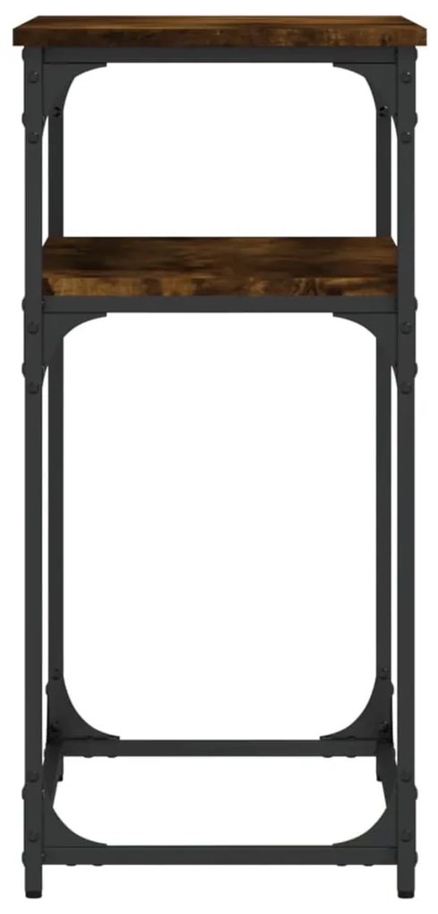 Tavolino consolle rovere fumo 75x35,5x75cm in legno multistrato