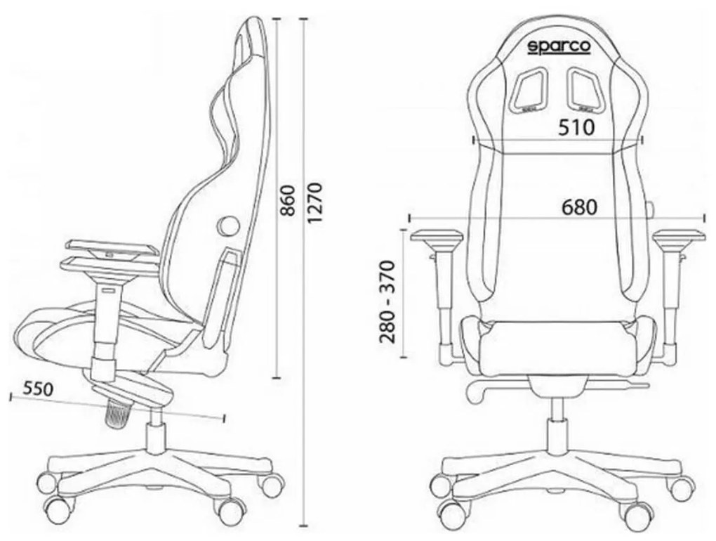 Sedia Gaming Sparco S00998NRRS Nero Rosso/Nero