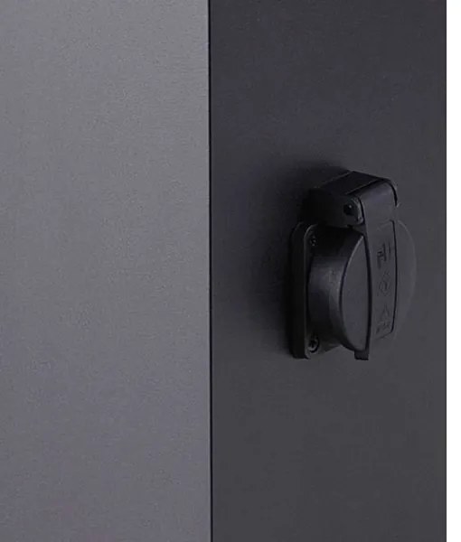 Wofi 12234 - Lampada LED esterna FILIA con presa, 8,5W, 230V, IP54, 80 cm