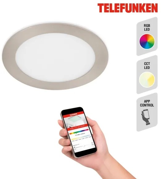 Telefunken 309402TF - LED RGBW Lampada dimmerabile LED/12W/230V IP23 Wi-Fi Tuya