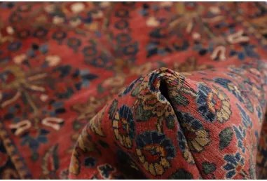 Antik Stilizzato Rosso Ruggine Blu Scuro Corsia 80x300 Cm