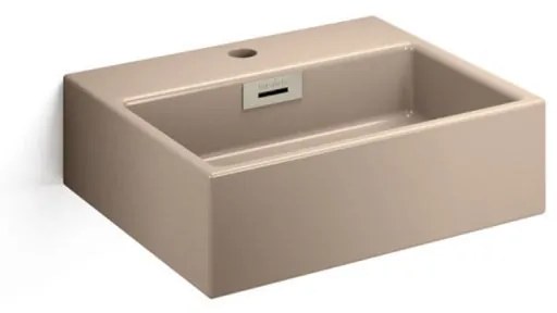 Lavabo da appoggio Quarelo rettangolare in ceramica L 42 x H 12 x P 37 cm beige