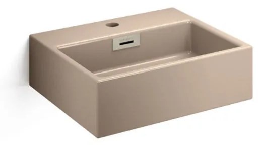 Lavabo da appoggio Quarelo rettangolare piletta non inclusa in ceramica L 42 x H 12 x P 37 cm beige piletta non inclusa