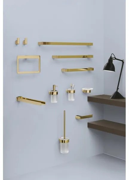 Gedy - Porta rotolo per carta igienica PIRENEI oro