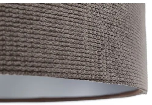 Lampadario a sospensione con filo TWIST 1xE27/60W/230V marrone/argento