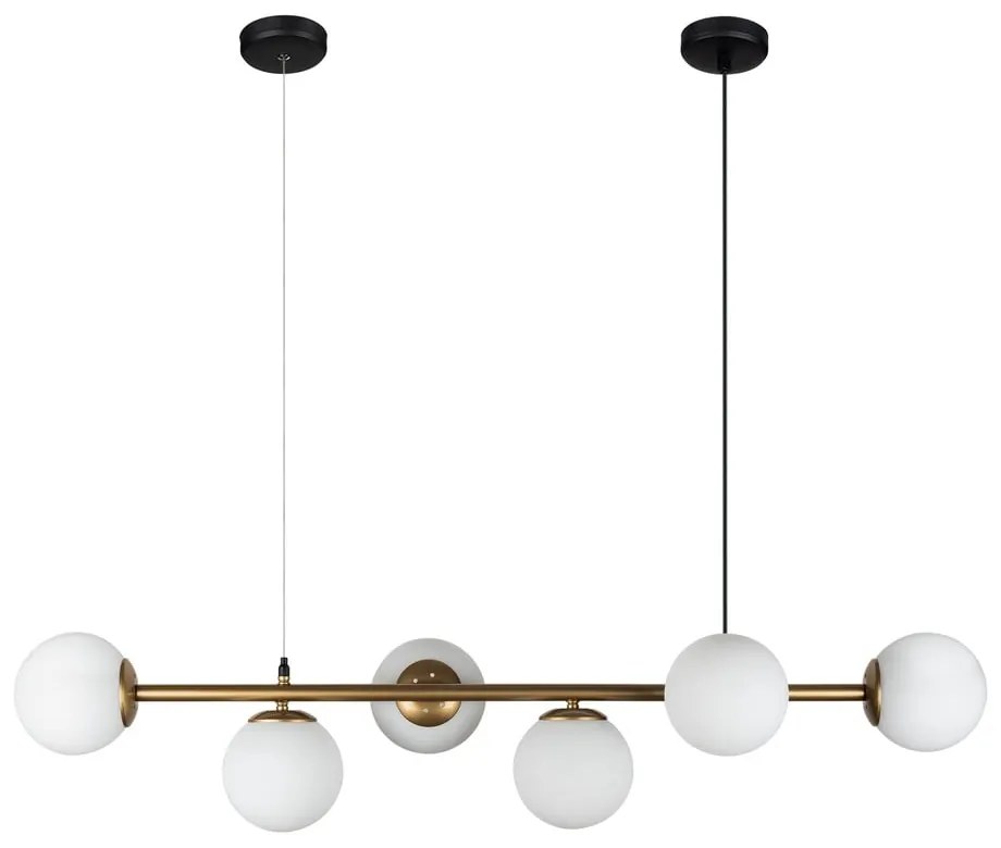 Lampada a sospensione di colore oro, altezza 120 cm Owl - Squid Lighting