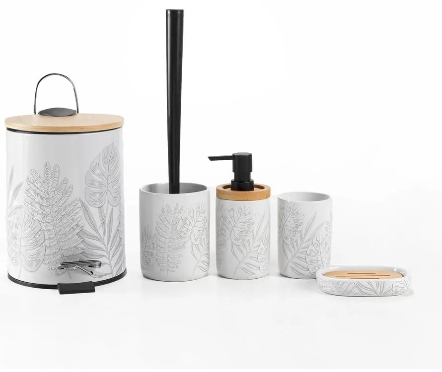 Portasaponetta bianco in ceramica Amber – douceur d'intérieur
