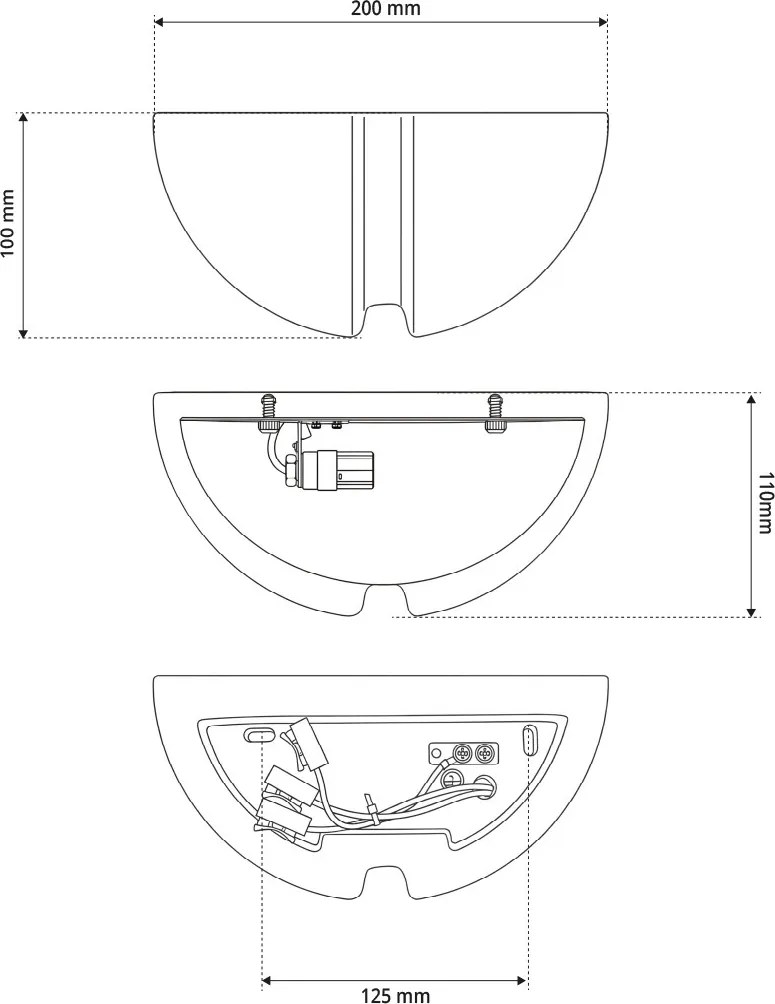 Applique da Parete G9 CONFINE in Gesso Pitturabile