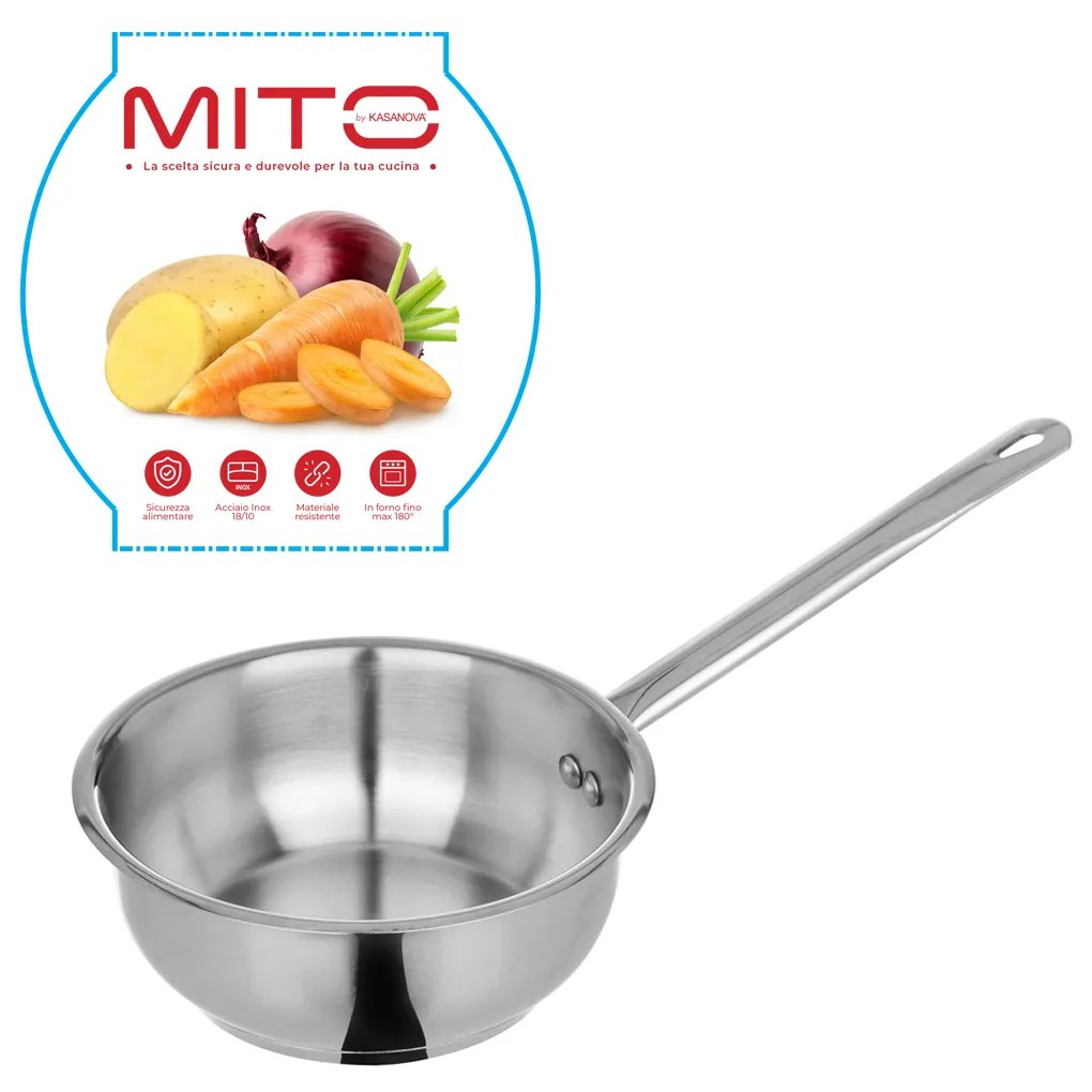 Mini casseruola 14 cm in acciaio inox Mito