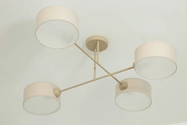 Brilagi - Lampadario a soffitto VIRGO 4xE14/40W/230V crema/oro