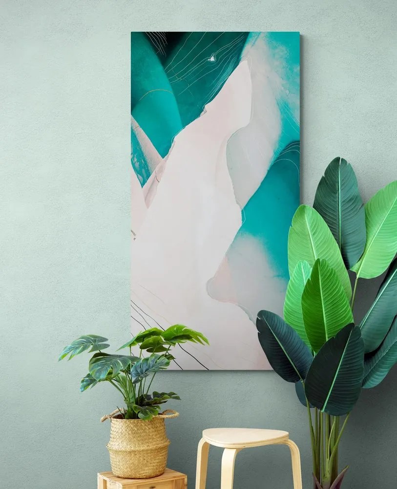Quadro su tela – Astrazione blu moderna