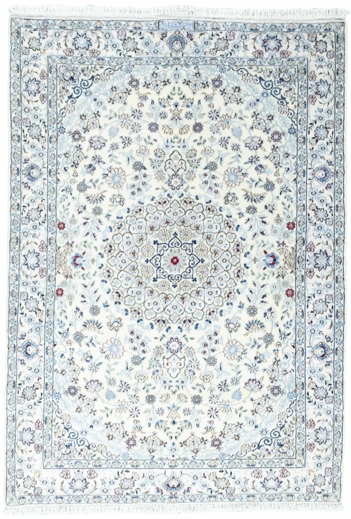 Nain Tappeto 140x100 Beige (Iran) Annodato A Mano
