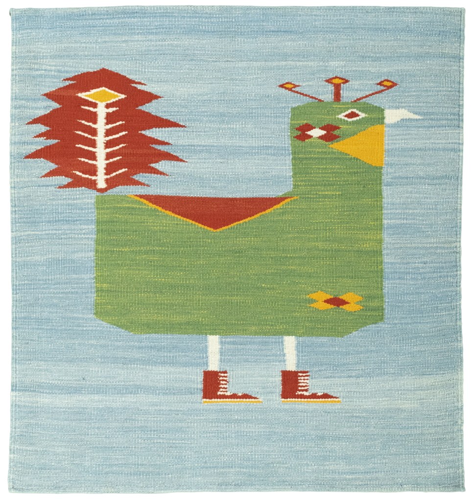 Kilim Tappeto 110x100 (Tacchino) Tessuto A Mano