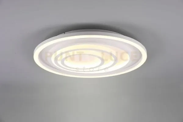 Plafoniera kagawa led tonda cerchi con telecomando bianca 625815031