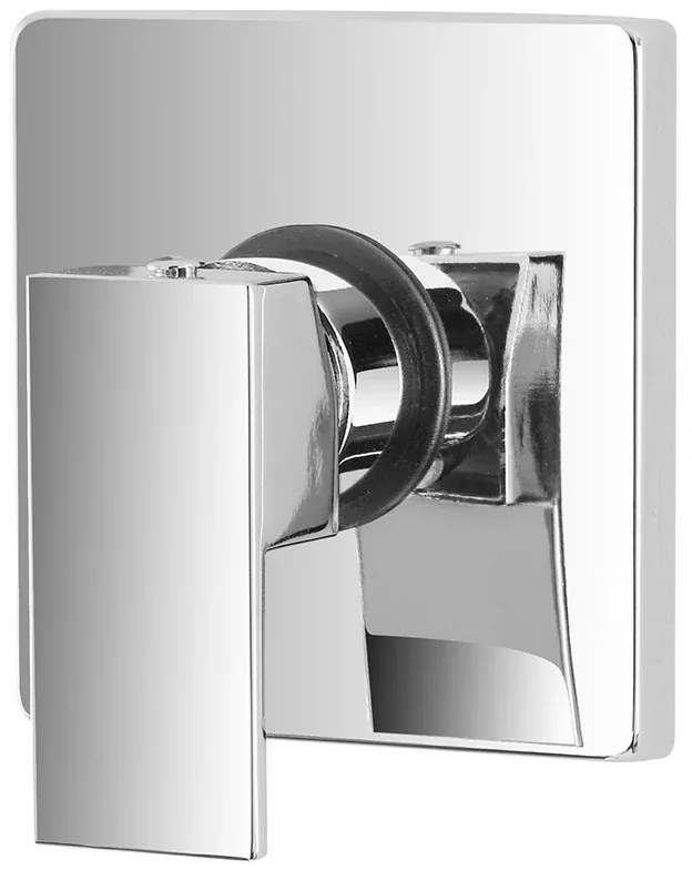 Miscelatore doccia incasso cromato in ottone design squadrato Kubo
