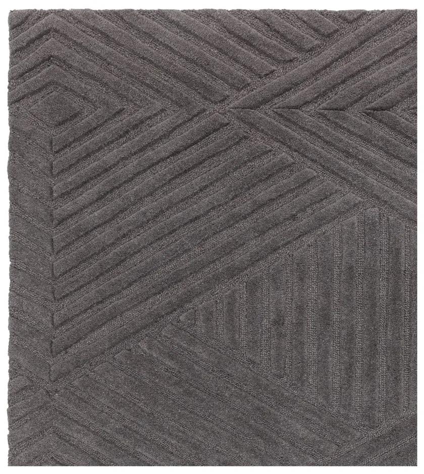 Tappeto in lana antracite 200x290 cm Hague - Asiatic Carpets