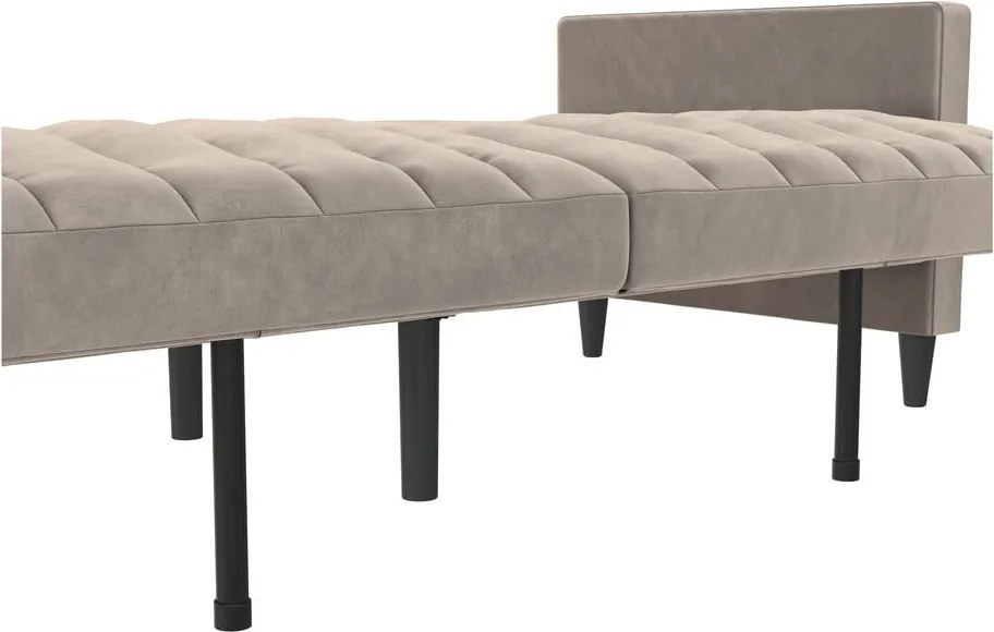 Divano grigio chiaro in velluto 207 cm Celine - Støraa