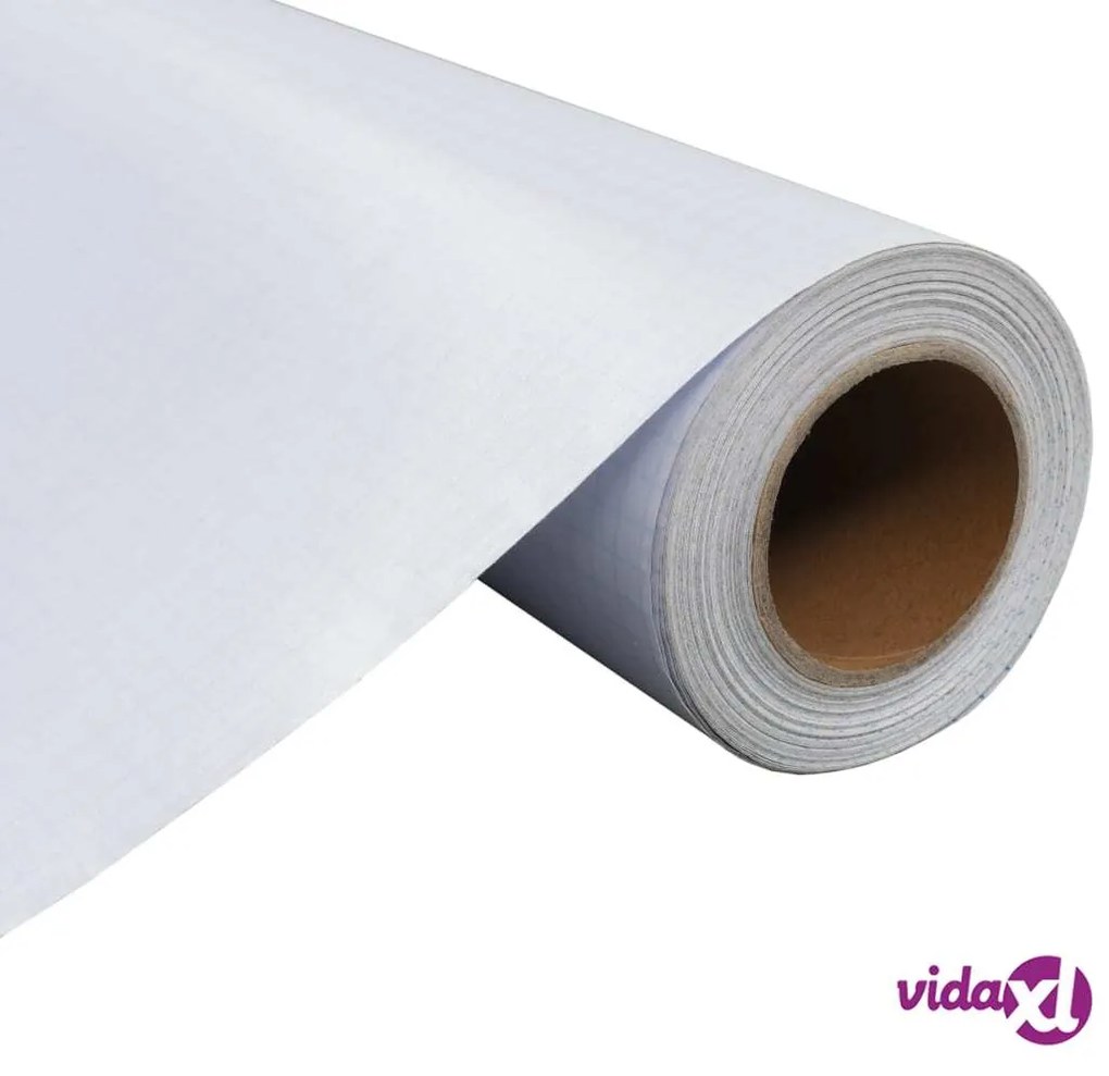 vidaXL Pellicola Finestra Sabbiata Adesiva Bianco Latte 0,9x10 m