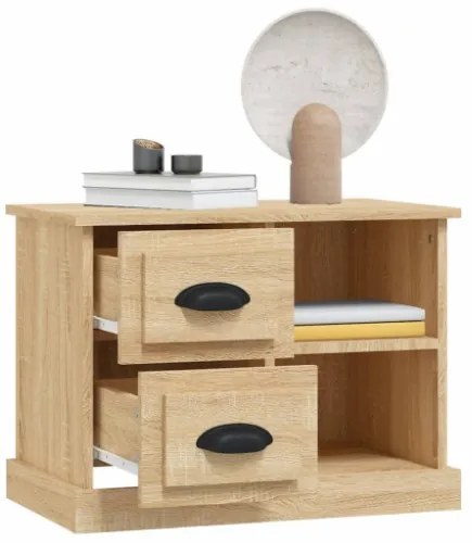 Comodino Rovere Sonoma 60x35,5x45 cm