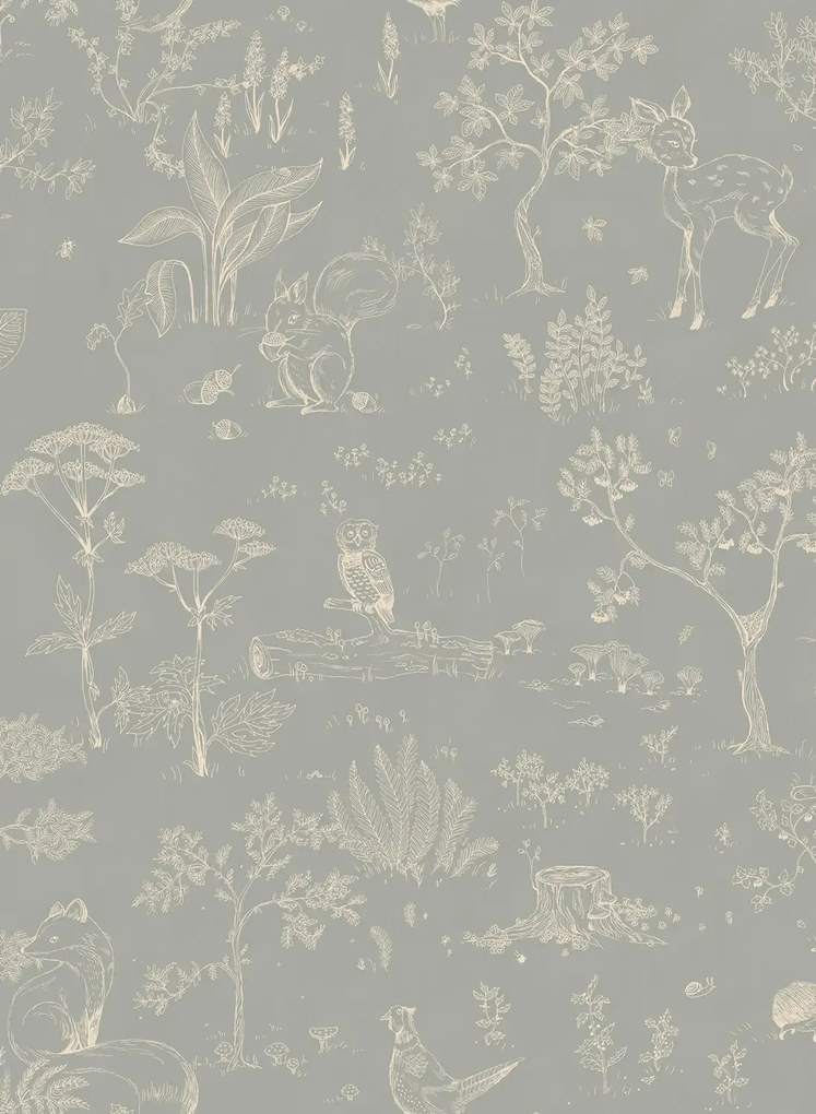 Sandberg Carta da parati Hollie - Misty Blue
