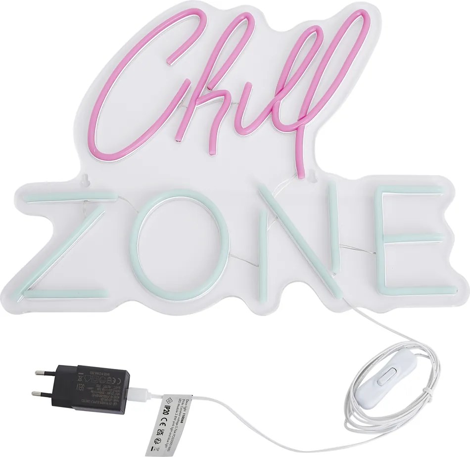 Lampada da parete al neon rosa e blu con LED - Chill Zone