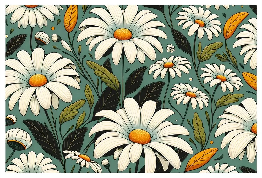 Quadro su tela – Margherite in fiore