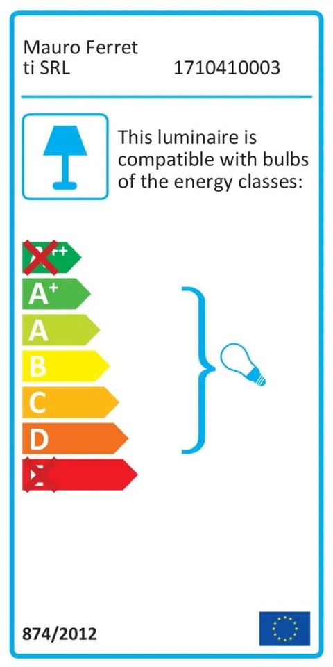 Lampada da tavolo bianca con design dorato Flush - Mauro Ferretti