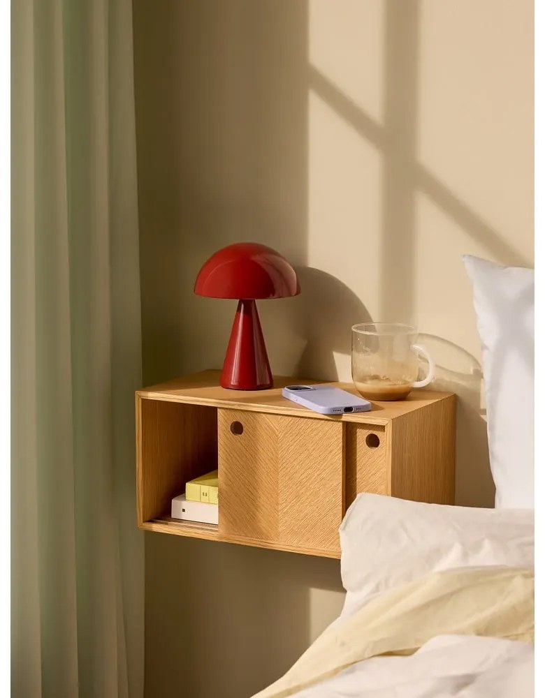Lampada da tavolo dimmerabile a LED rossi (altezza 20 cm) Mush - Hübsch