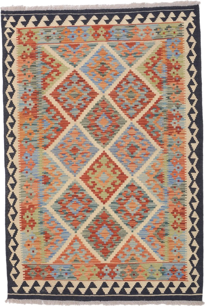 Kilim Tappeto 100x150 (Afghanistan) Tessuto A Mano