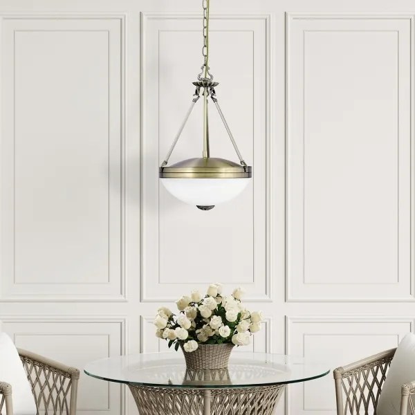 Rabalux 8547 - Lampadario a sospensione con catena MARLENE 2xE27/60W/230V