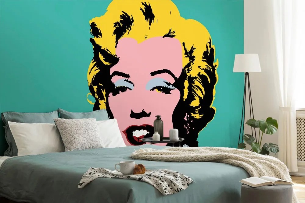 Carta da parati autoadesiva – Iconica Marilyn Monroe in design pop art